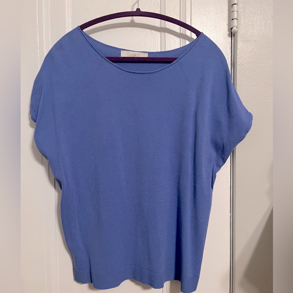 LOFT blue sweater top